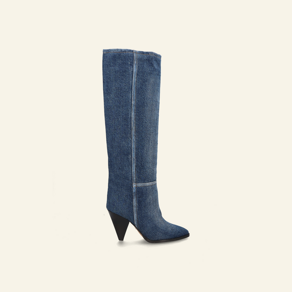 RIRIO HIGH BOOTS / Washed Blue