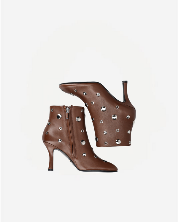 STUDS BOOT 032T84BK | Hazelnut