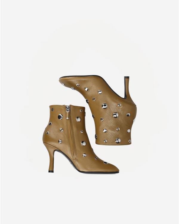 STUDS BOOT 032T84BK | Olive Green