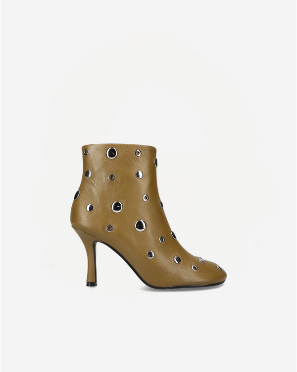 STUDS BOOT 032T84BK | Olive Green