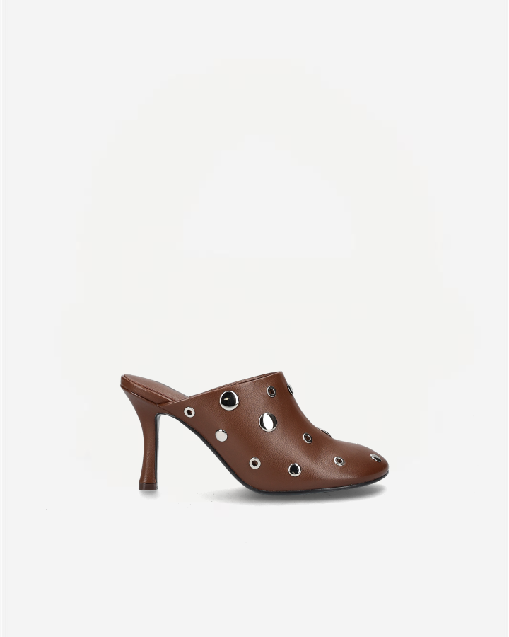 STUDS MULE 75 034Z14BK | Hazelnut