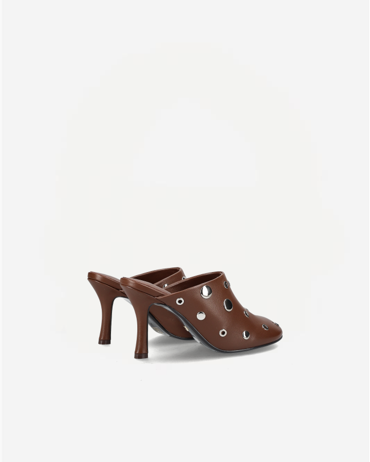 STUDS MULE 75 034Z14BK | Hazelnut