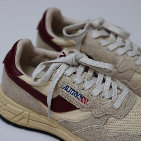 LOW SNEAKERS REELWIND UT25 | Suede/Mesh Ecru/ Ruby Wine