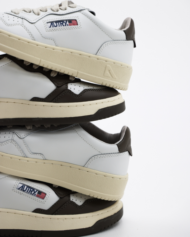 Low Sneaker 80´s WB68 | Bicolor White/ Chocolate