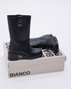 BIAMARY MID PULL ON BOOT SMOOTH LEATHER | Black