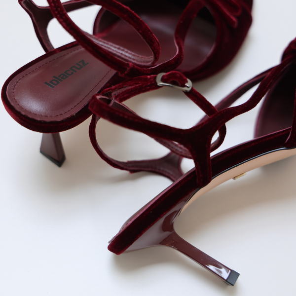VELVET HEEL 040Z70BK | Burgundi