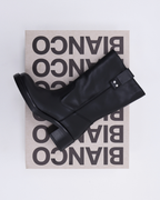 BIAMARY MID PULL ON BOOT SMOOTH LEATHER | Black