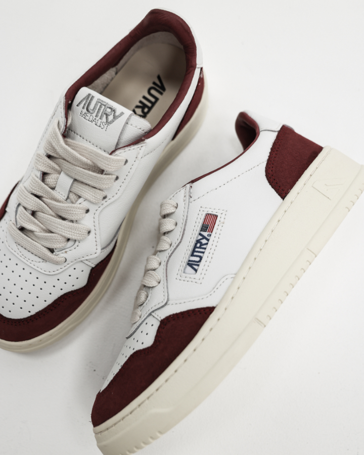 LOW SNEAKER 80's FT20 | White/Burgundy