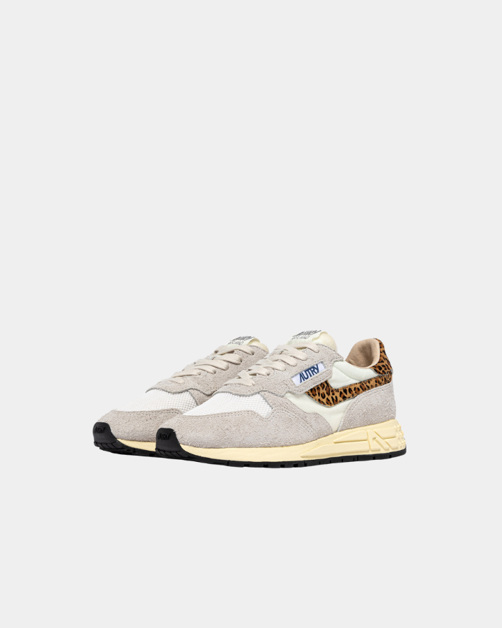 LOW SNEAKERS REELWIND EP01 | Suede/Nylon/Pony White/ Leopard