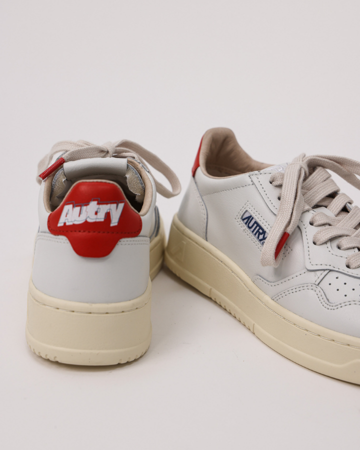 LOW SNEAKER 80's | White/ Orange