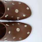 STUDS MULE 75 034Z14BK | Hazelnut