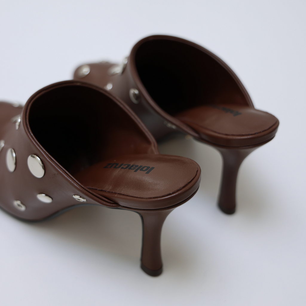STUDS MULE 75 034Z14BK | Hazelnut