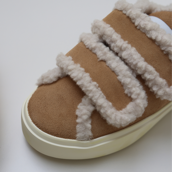 Shearling Low  | Velcro Beige