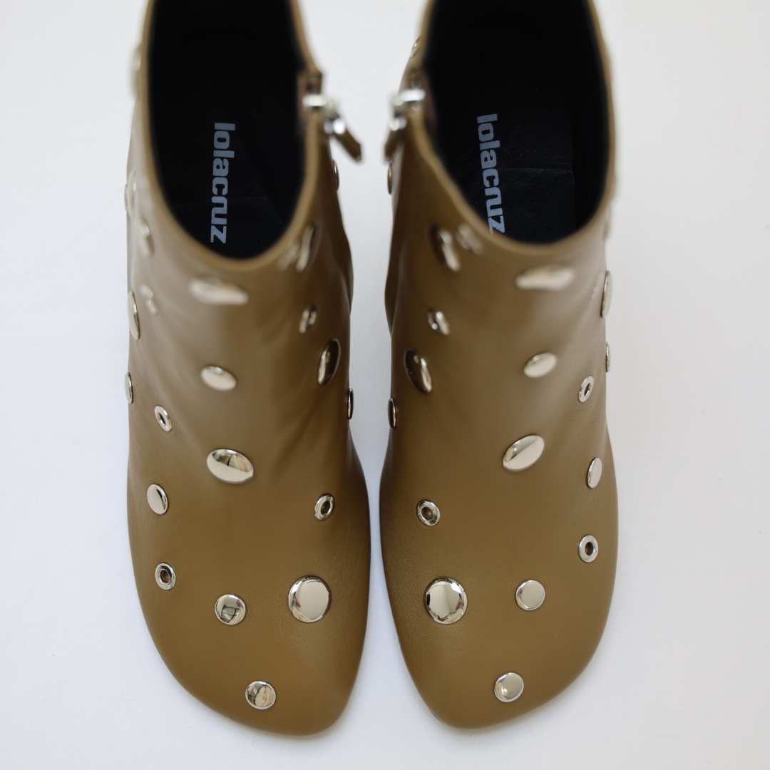 STUDS BOOT 032T84BK | Olive Green