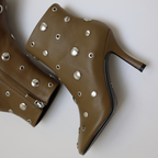 STUDS BOOT 032T84BK | Olive Green
