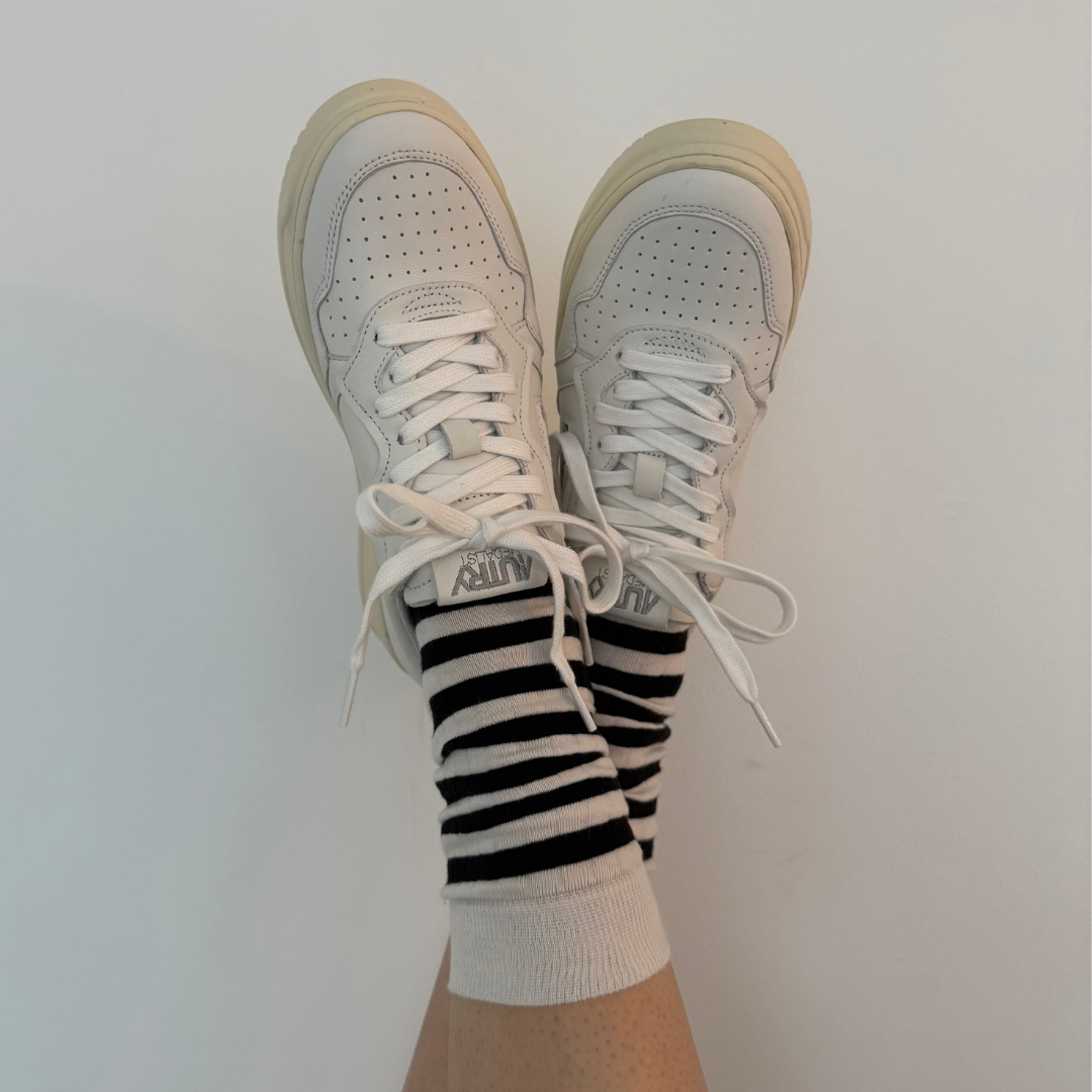 THE WANTS SOCKS I - Striped Ivory/Black