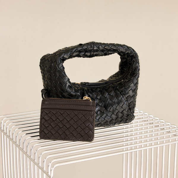 Clemence Weave (Cardholder) | Noire