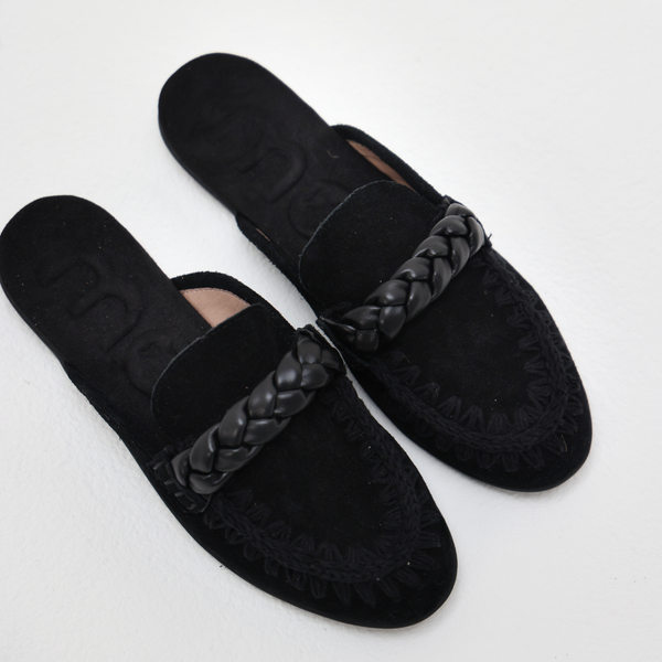 BALLERINA OPEN HEEL | Black