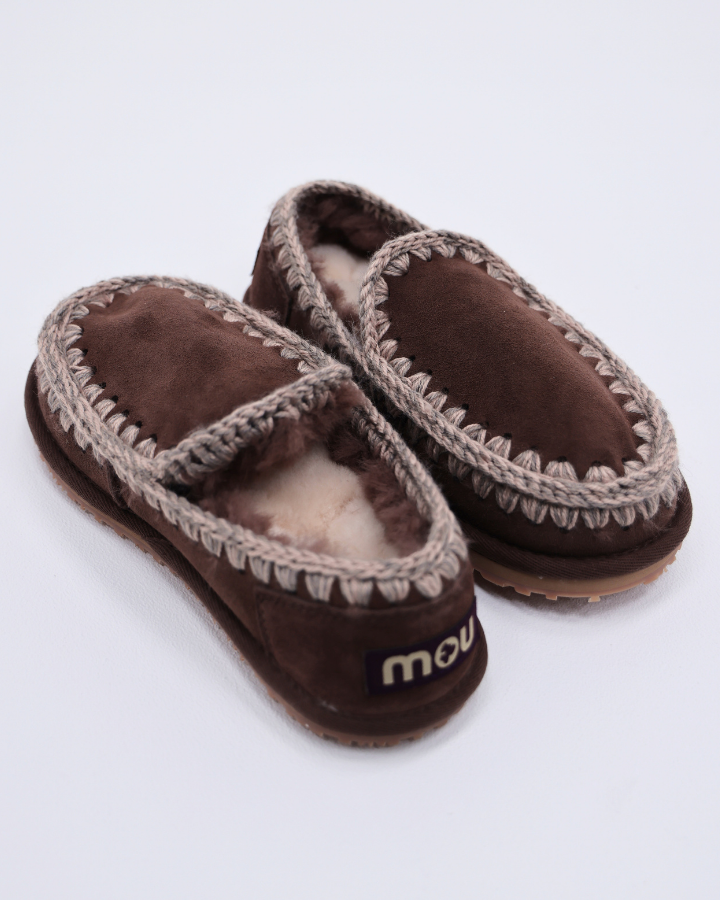 SLIPPER ESKIMO OVERSIZED STITCHING | Brown Pepper