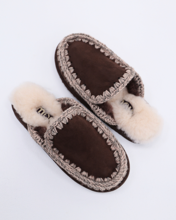 ESKIMO SLIPPER SUEDE | Brown Pepper