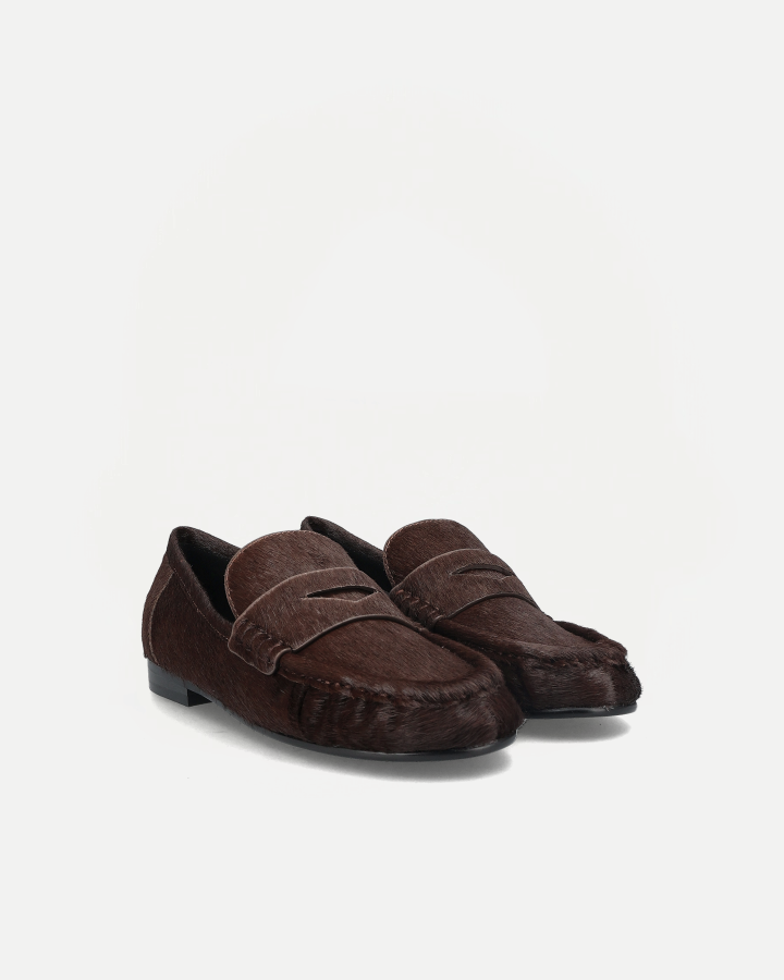 HAIRY LOAFER 661Z90VK | Marron