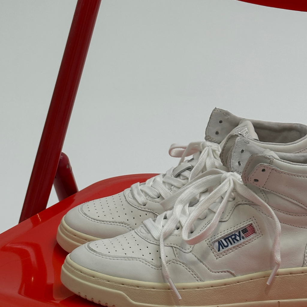 MID SNEAKER 80's GG04 |  Goat White