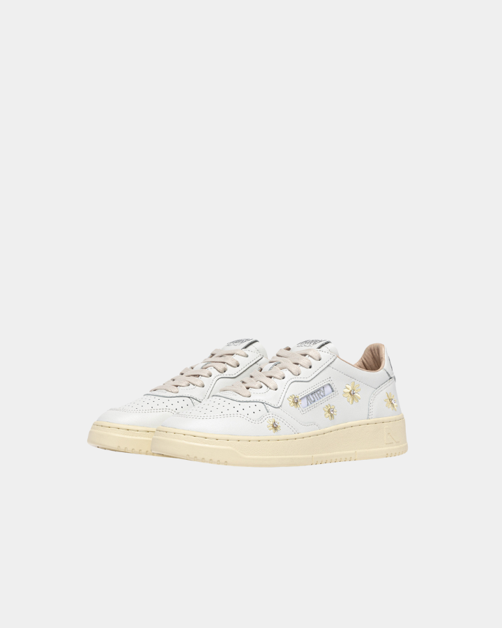 LOW SNEAKER 80's WE01 |  Flower White/ Rutabaga