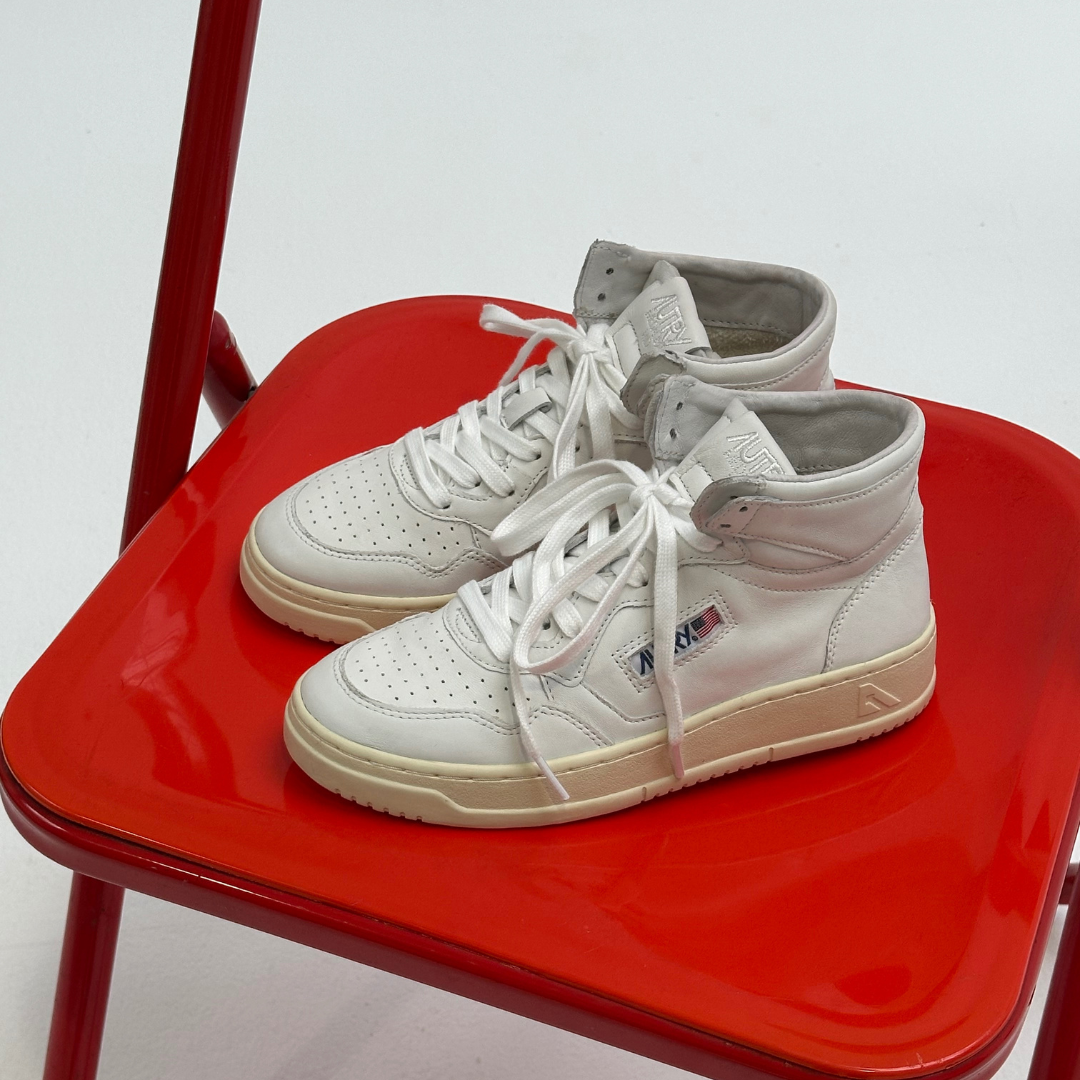 MID SNEAKER 80's GG04 |  Goat White