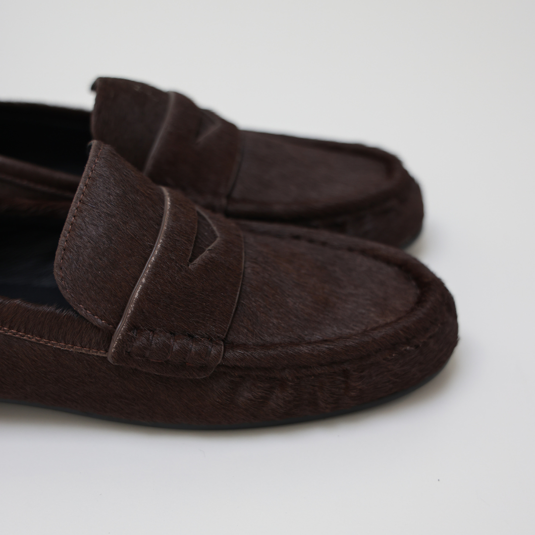 HAIRY LOAFER 661Z90VK | Marron