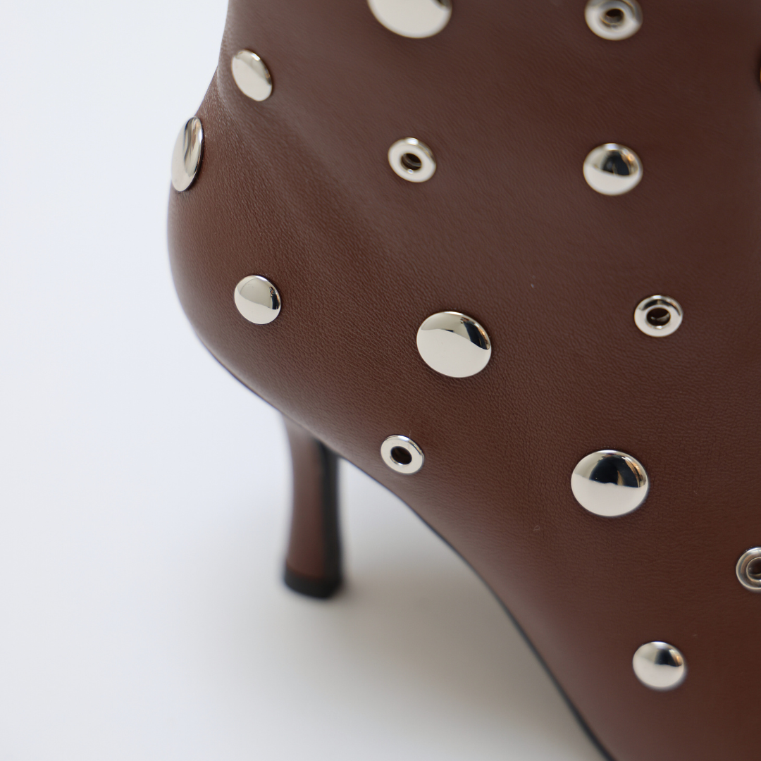 STUDS BOOT 032T84BK | Hazelnut