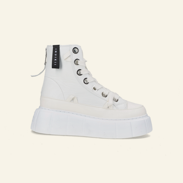 Matilda Leather High  | White