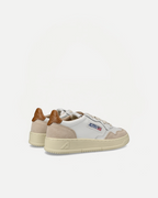 LOW SNEAKER 80's LS02 | Suede White/Brown Sugar