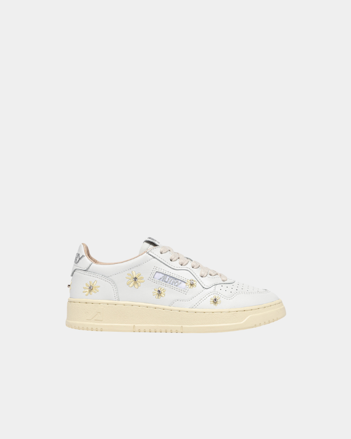LOW SNEAKER 80's WE01 |  Flower White/ Rutabaga