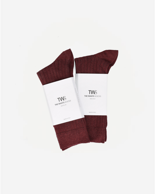 THE WANTS SOCKS I - Dark Cherry