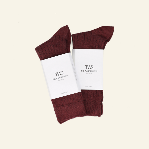 THE WANTS SOCKS I - Dark Cherry