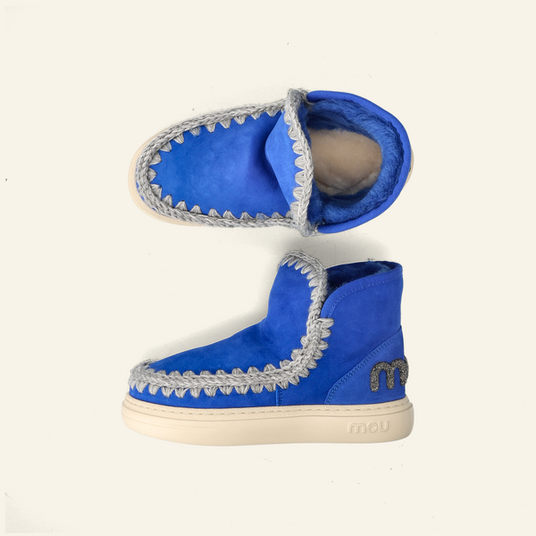 ESKIMO SNEAKER BOLD GLITTER LOGO | Lapislazuli Blue