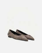 CASSY | Suede Leather Taupe