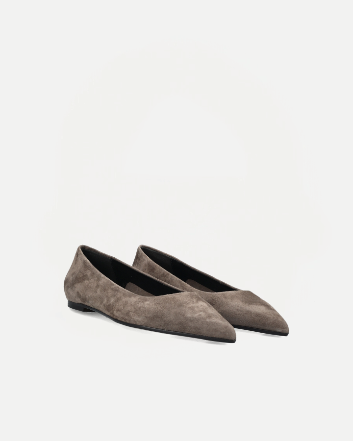 CASSY | Suede Leather Taupe