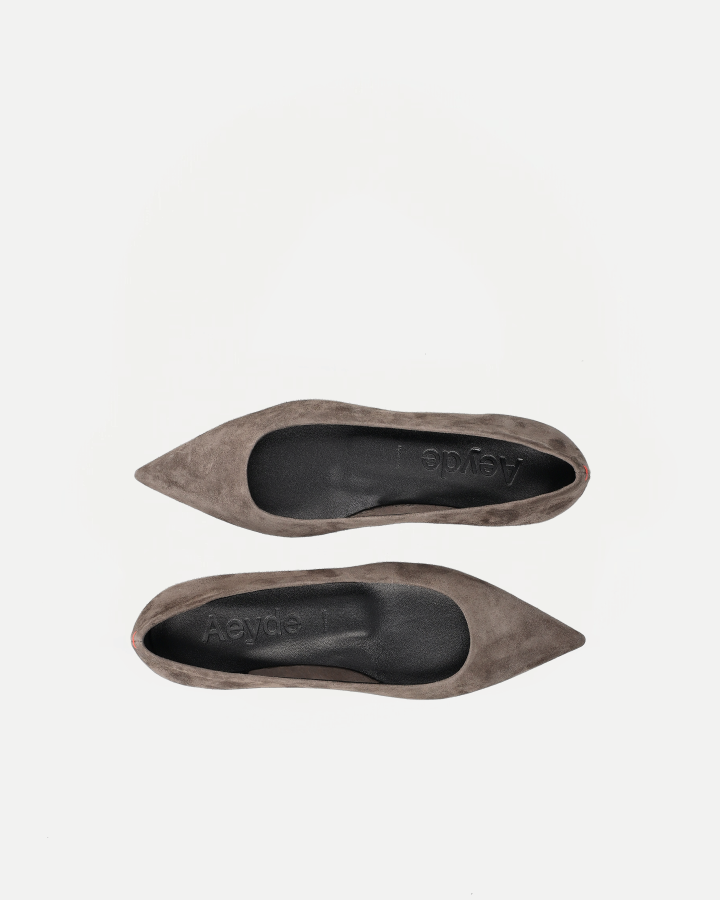 CASSY | Suede Leather Taupe