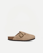 Clog Velour  | Taupe
