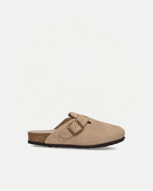 Clog Velour  | Taupe