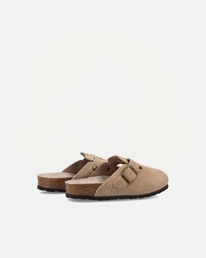 Clog Velour  | Taupe