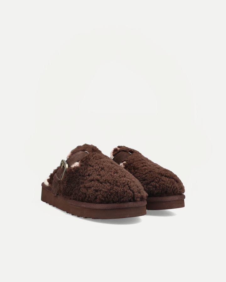 CURLY CLOG ESKIMO | Mocha