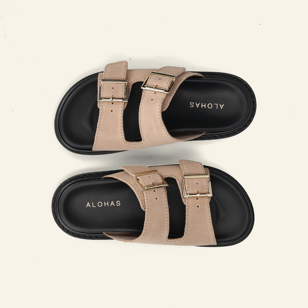 BUCKLE STRAP | Suede Taupe
