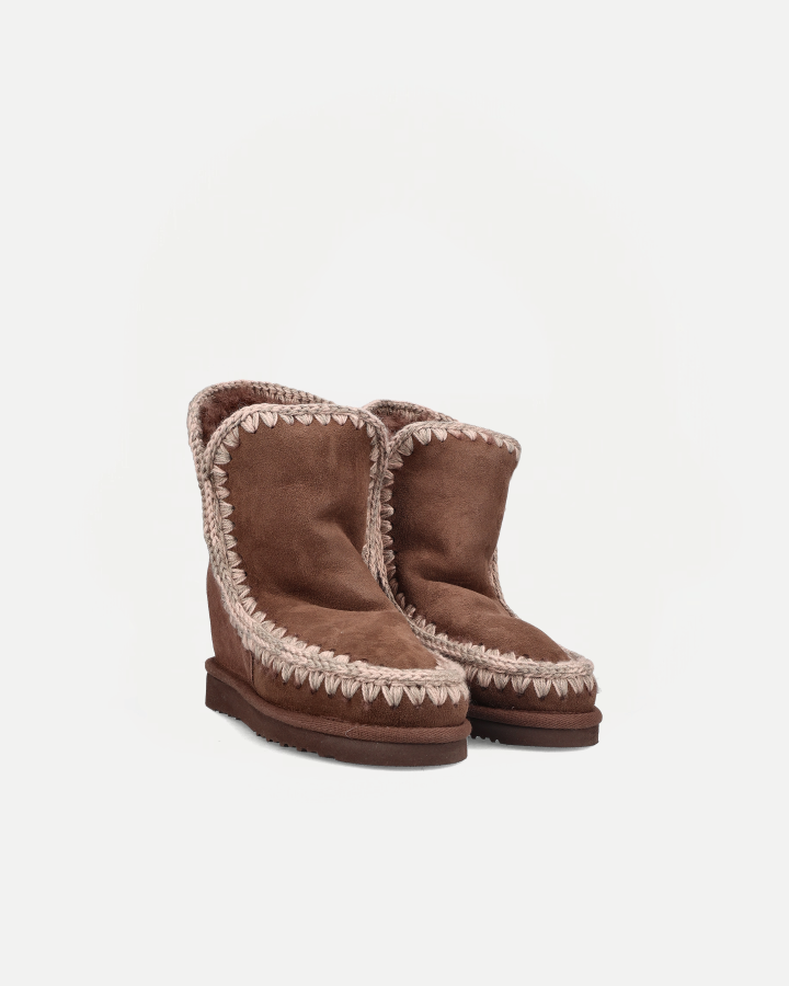 ESKIMO INNER WEDGE SHORT SUEDE | Brown Pepper