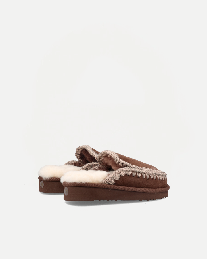 ESKIMO SLIPPER SUEDE | Brown Pepper
