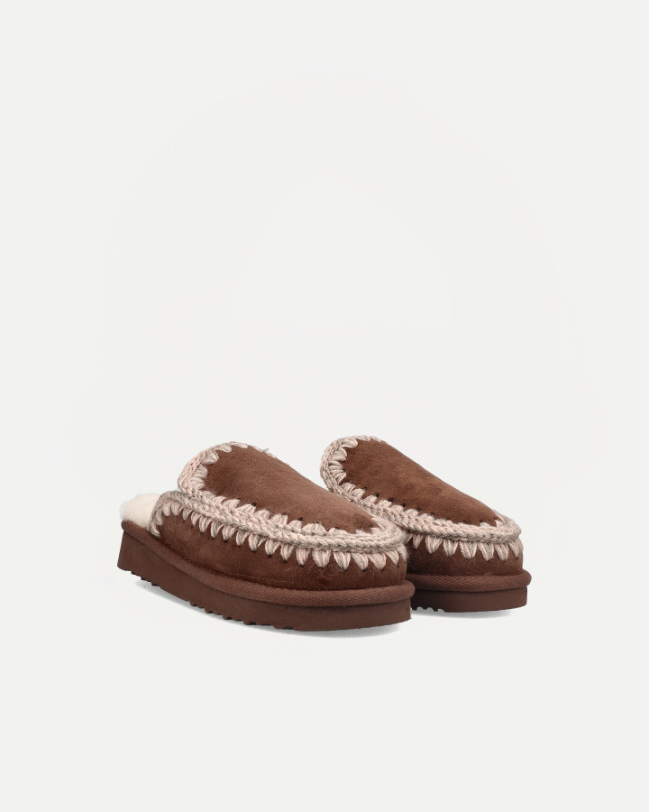 ESKIMO SLIPPER SUEDE | Brown Pepper