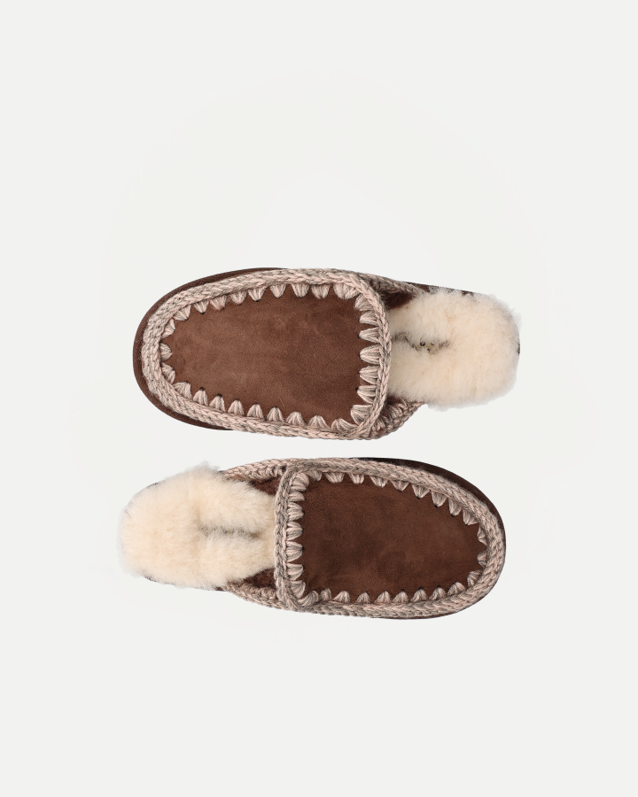 ESKIMO SLIPPER SUEDE | Brown Pepper
