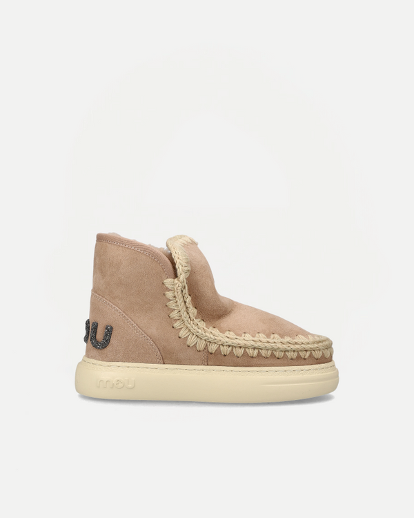 ESKIMO SNEAKER BOLD GLITTER LOGO  | Camel