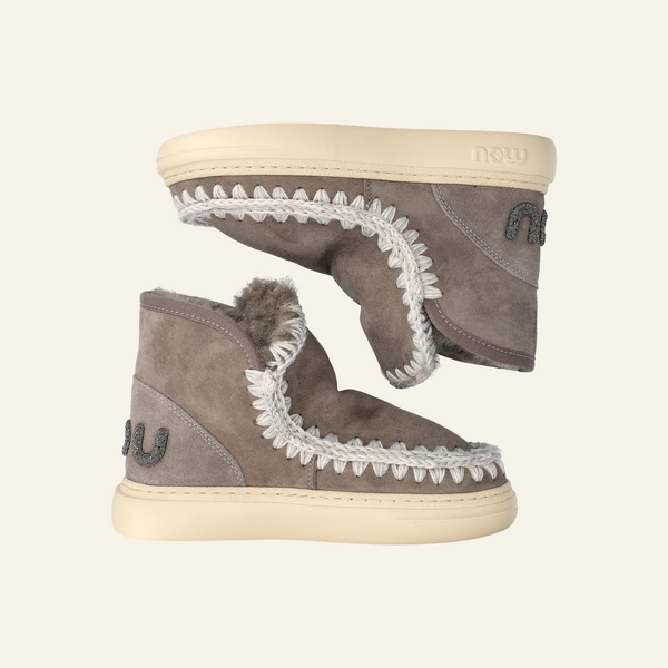 ESKIMO SNEAKER BOLD GLITTER LOGO  | New Grey